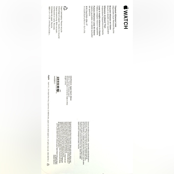 Apple iWatch 49mm NATURAL Titanium Milanese Loop size "M" for Ultra2 Sealed, New - Picture 9 of 15